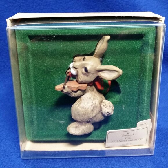 Hallmark The Friendly Fiddler Ornament 1981 QX434-2 Original Box and Price Tag - Picture 2 of 10
